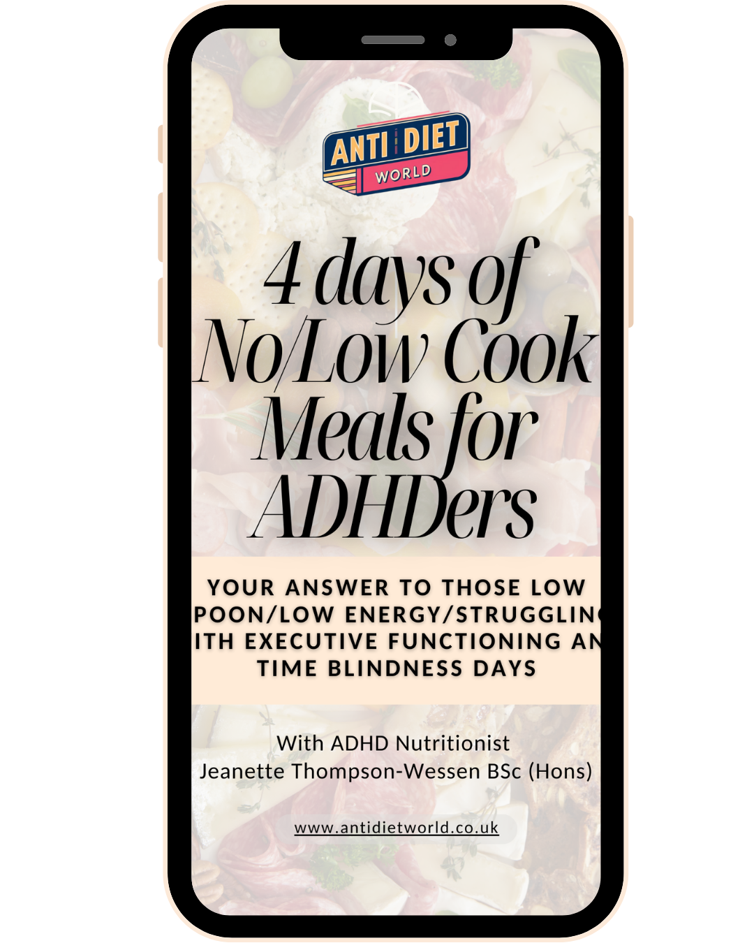 No cook / low cook meals for ADHD